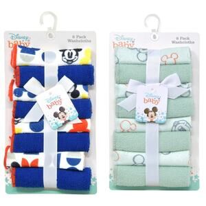 Mickey 8pk Washcloth pack 2